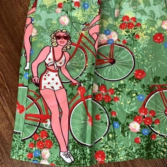 Dresstore Mint Green Skirt Pleated Swimsuit Babes Theme New - Picture 2 of 11